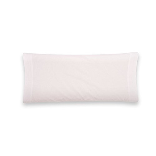 Sancarlos - Funda de almohada para cama, 100% Algodón, Color blanco, Cama de 90 cm