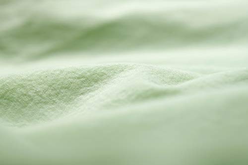 L1NK STUDIO Sabana Bajera Ajustable Cama 105 cm (105x200x35cm) 100% algodón (Percal 200 Hilos) Soft Green