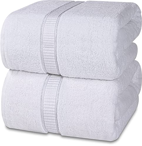 Utopia Towels - Lujosa Toalla de Baño Jumbo (90 x 180 CM, Blanco) - 100% Algodón Ring Spun Altamente...