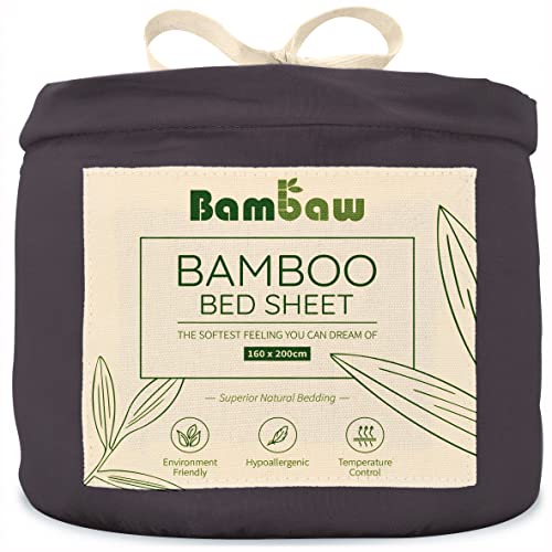 Sábana Bajera de Bambú | Suave y Lujosa | Fitted Sheet | Tejido de Microfibra Bambu | Bed Sheets |...